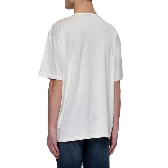 Lemaire Men Chalk Relaxed-Fit T-Shirt - Picture 3 of 4